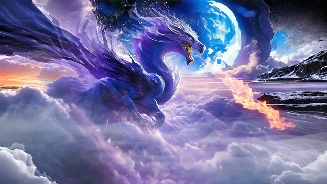  Live Wallpaper f&uuml;r Computer - Der blaue Drache.