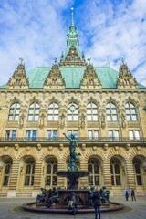 Townhall building in Hamburg, Germany