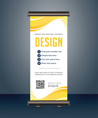 vector corporate business roll up banner standee pull up banner x banner template design 