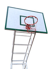 Basketball hoop, transparent background