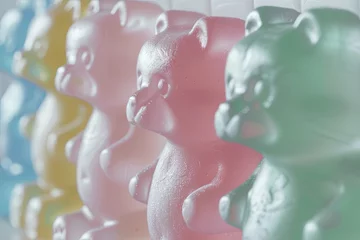 Fototapeten Texture of gummy bears © Emanuel