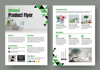Minimal Product Flyer Template Layout