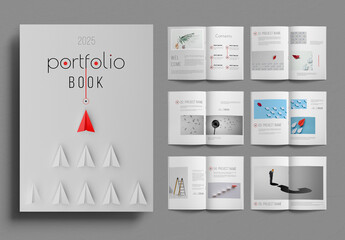 Portfolio Book Design Layout - obrazy, fototapety, plakaty
