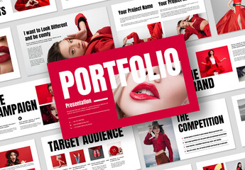 Portfolio Presentation Template Layout - obrazy, fototapety, plakaty