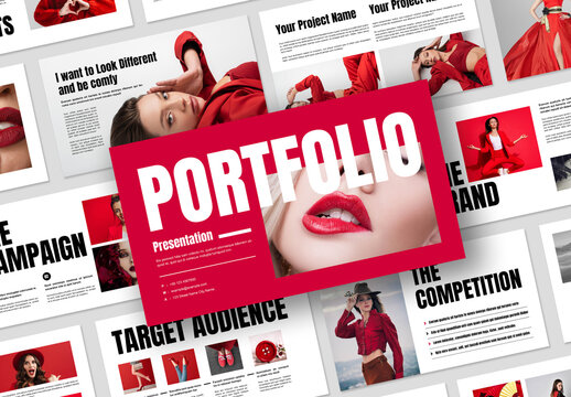 Portfolio Presentation Template Layout