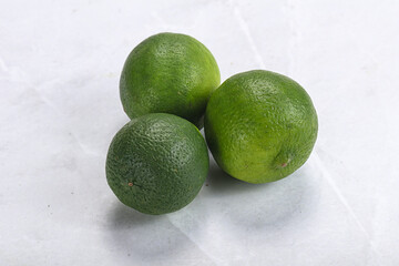 Green sour tropical Lime fruit