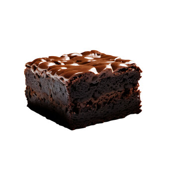 Brownies image isolated on a transparent background PNG photo