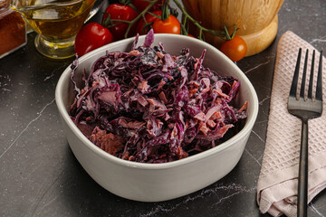 Coleslaw salad with cabbage and carrot