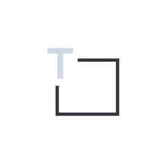 Text Type icon with text area. Computer Typing icon