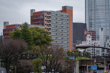 東京六本木7丁目から望む都市風景