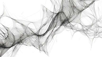 Abstract deconstructed minimalist line drawing with a fractal split effect.