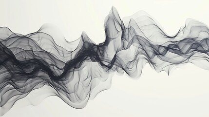 Abstract minimalist line drawing with a deconstructed fractal split effect.