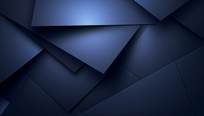 Modern black blue abstract background. Geometric shape. 3d effect. Lines stripes. Cut paper effect - obrazy, fototapety, plakaty