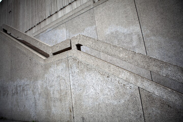 Details of concrete walkway and steps - Place des arts - Montreal - Quebec - Canada