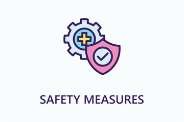 Safety Measures icon or logo sign symbol vector illustration