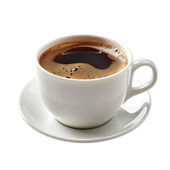 Hot americano  isolated on transparent png.