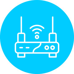 Router Vector Line Multi Circle