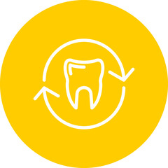 Teeth Vector Line Multi Circle