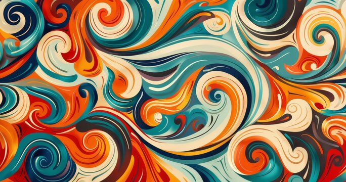 colorful swirls abstract design background