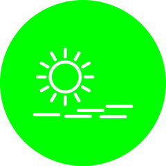 Foggy Day Vector Line Multi Circle