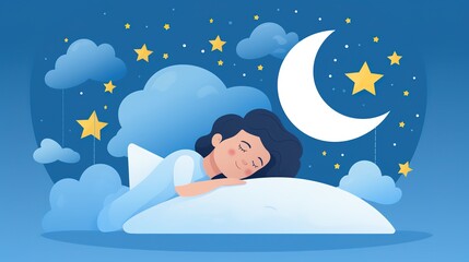 World Sleep Day, a reminder of the importance of adequate sleep and health,AI generated.