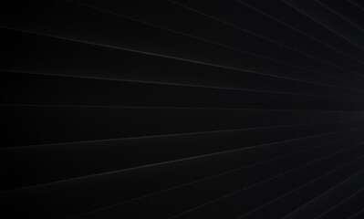 Paper texture with parallel lines. Black paper background. Abstract lines. Empty space with dark surface