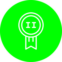 Obraz premium Award Medal Vector Line Multi Circle