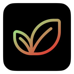 Editable tea leaves vector icon. Wellness, spa, relaxation. Part of a big icon set family. Perfect for web and app interfaces, presentations, infographics, etc