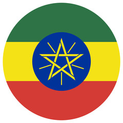 ethiopia national flag, transparent background