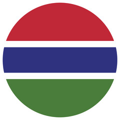 gambia national flag, transparent background