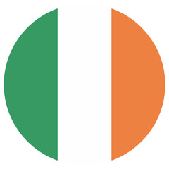 ireland national flag, transparent background