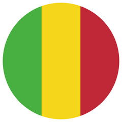 mali national flag, transparent background