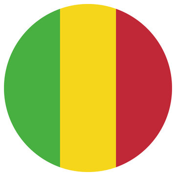 mali national flag, transparent background