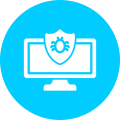 Antivirus Vector Glyph Multi Circle