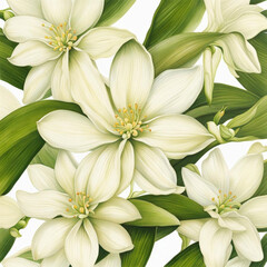 white vanilla flowers