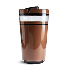 Radiant Chocolate Brown Protein Purifier with White Background