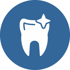 Tooth Vector Glyph Multi Circle