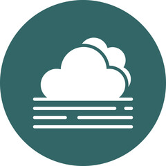 Cloudy Vector Glyph Multi Circle