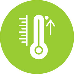 Temperature Vector Glyph Multi Circle