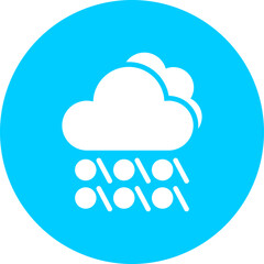 Hail Vector Glyph Multi Circle