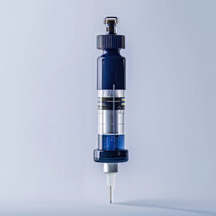 Delightful Indigo Syringe Pump with White Background