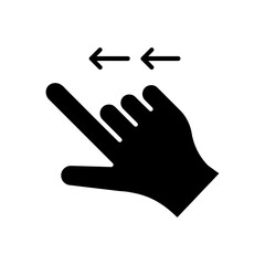 hand icon. solid icon