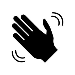 hand icon. solid icon