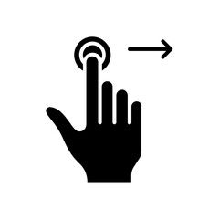 hand icon. solid icon