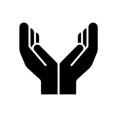 hand icon. solid icon