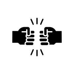 hand icon. solid icon