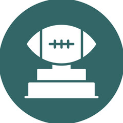 Trophy Vector Glyph Multi Circle