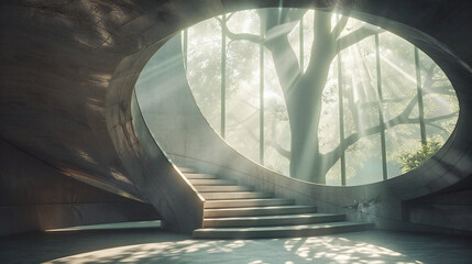 Enchanted Forest Path: A Mystical Journey Through Dark Woods with Mysterious Lighting and Autumn Colors