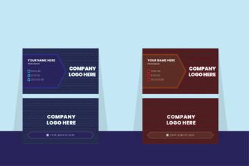 Double-sided Creative and Simple business card template