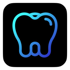 Editable molar, premolar, tooth vector icon. Dentistry, healthcare, medical. Part of a big icon set family. Perfect for web and app interfaces, presentations, infographics, etc